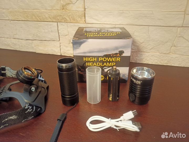 Налобный фонарь 2 в 1