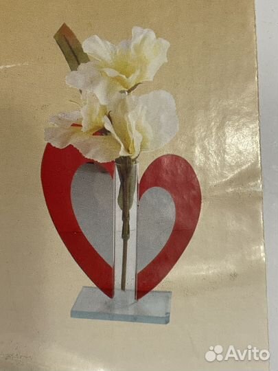 Ваза стеклянная колба