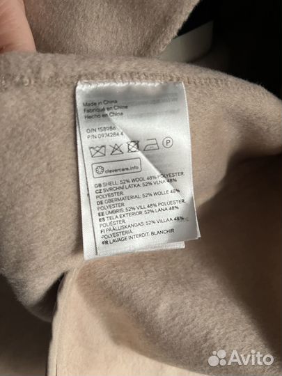 Пальто с шарфом HM wool premium selection