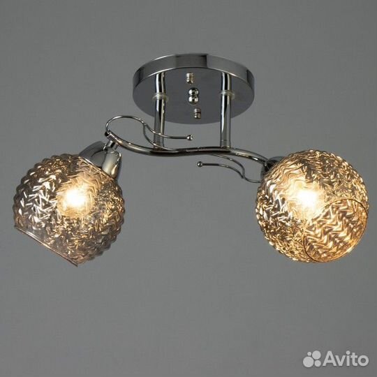 Люстра 'Эрион' 2хЕ27 40Вт хром 44х18х24 см