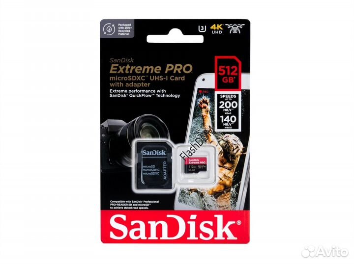 Карта памяти SanDisk MicroSD 512GB Extreme Pro V3