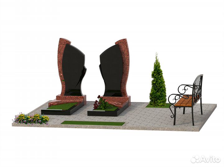Памятник из гранита мемориальный комплекс