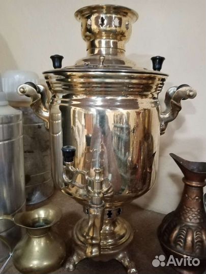 Самовар тульский на дровах 5 литров. Лот 3