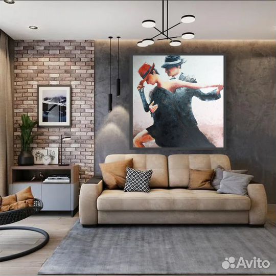 Интерьерные и стильные картины маслом на холсте