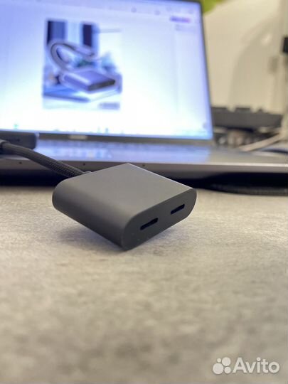 Аудио переходник Lightning на lightning 2в1 SY-L02