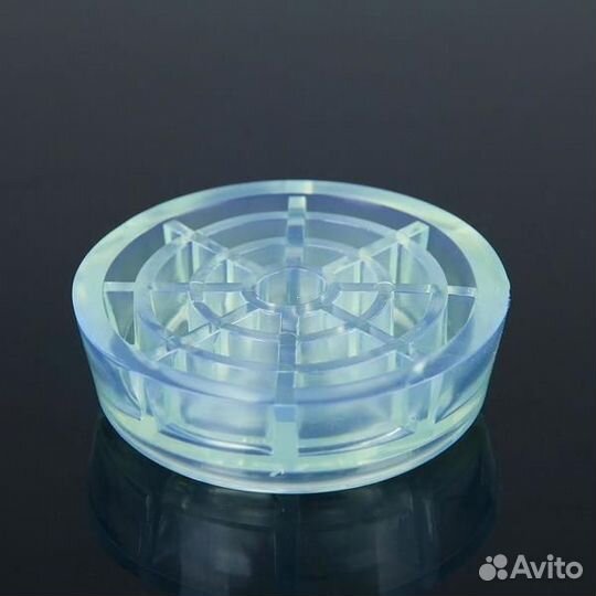 Антивибрационные подставки 4шт, круглые прозрачные