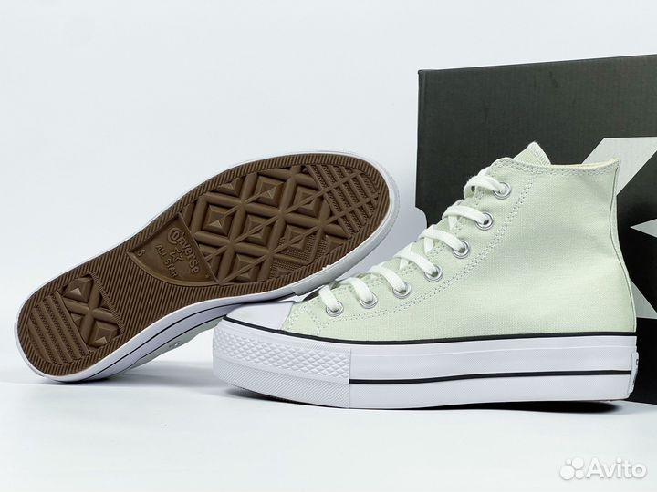 Converse All Star White High Platform