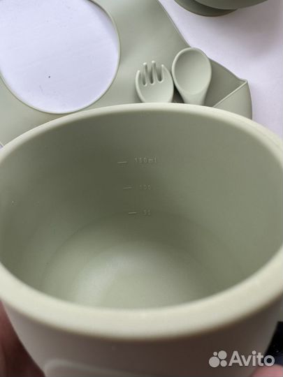 Набор детской силиконовой посуды