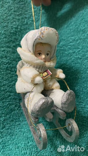 Ватные елочные игрушки