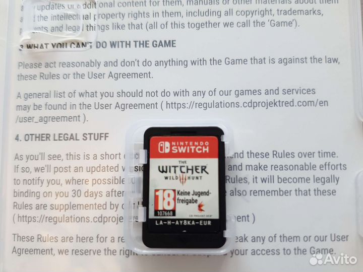 Игра на nintendo switch Ведьмак