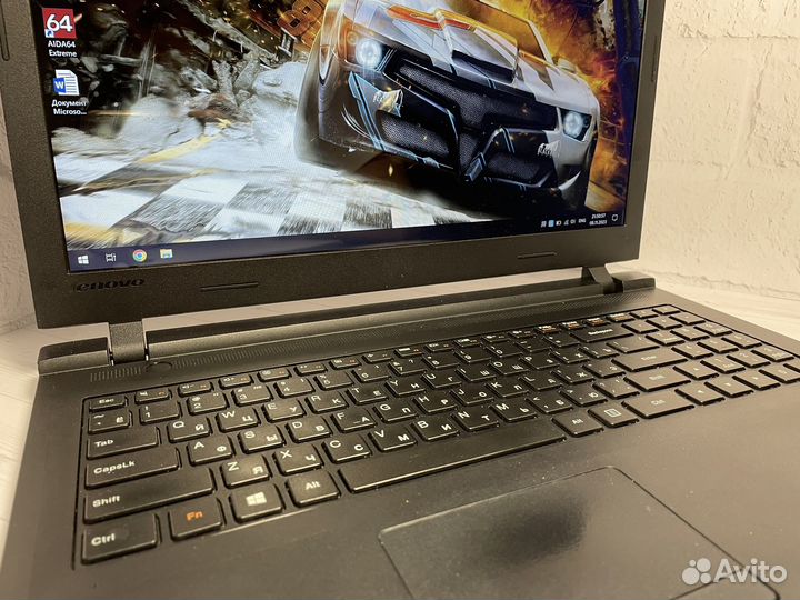 Быстрый ноутбук Lenovo intel/8гб/4ядра/SSD/15.6''