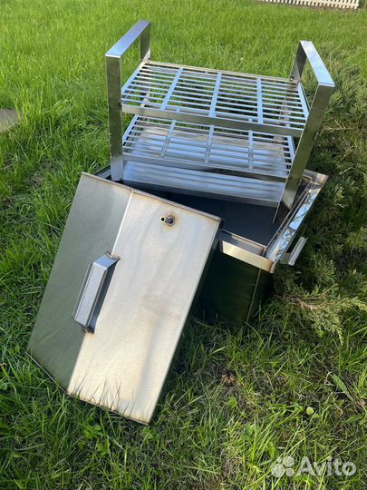 Коптильня горячего копчения из нержавейки