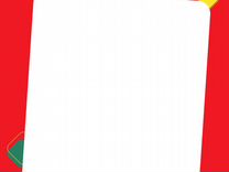 Вставка-Ромб пэт 0,5мм "Скидка" в рамку А4 Красный