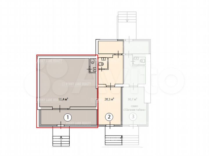 Сдам торговое помещение, 55 м²