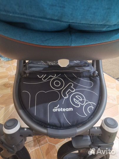Шикарная коляска 2 в 1 ARO team armandi цвет изумр