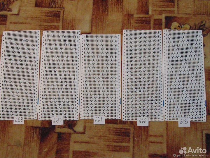 Перфокарты для вязальных машин