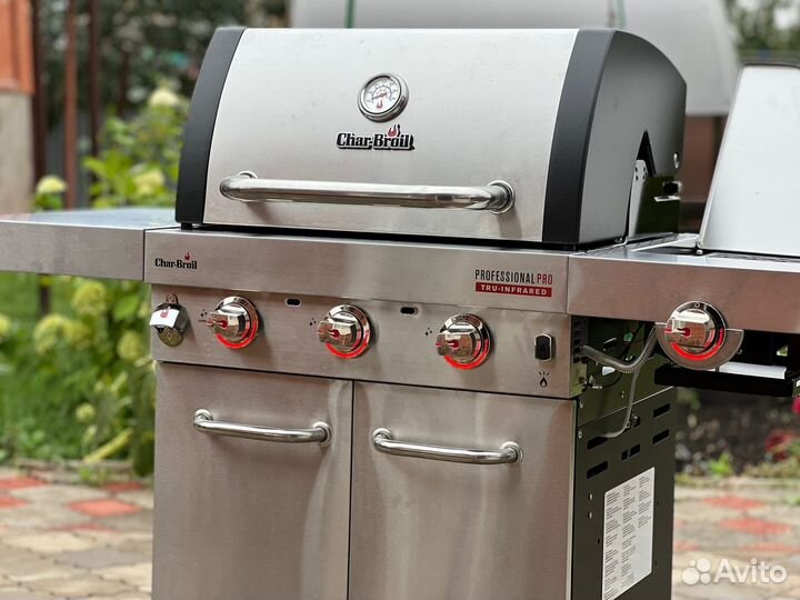Газовый гриль барбекю char-broil PRO 3S