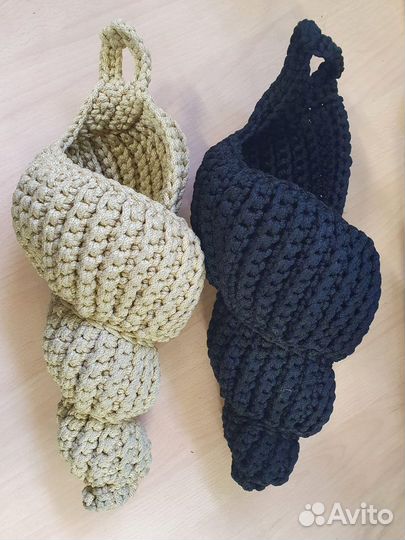 Интерьерные ракушки корзины