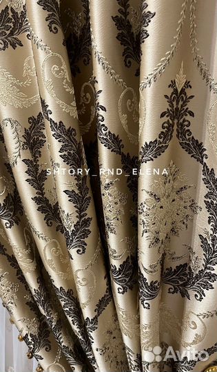 Шторы дворцовый жаккард готовые новые 3,0 м