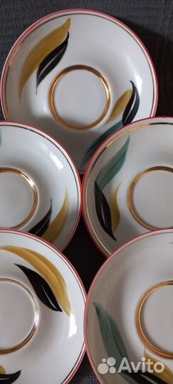 Блюдца Чайка чайные, кофейные ссср(посуда винтаж)