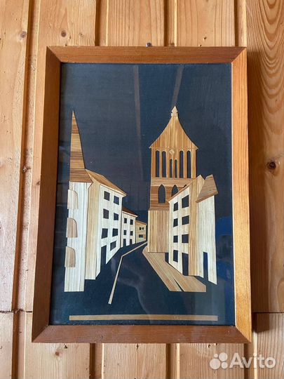 Картина панно из соломки