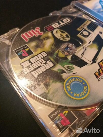 Диск GTA 1 2 3 для Sony PS1 Золотая Коллекция