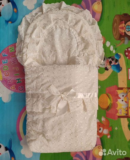 Конверт одеяло на выписку весна осень