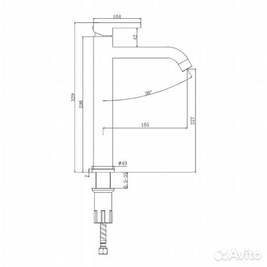 Смес-ль раков. зол. сатин Splenka S221.15.03