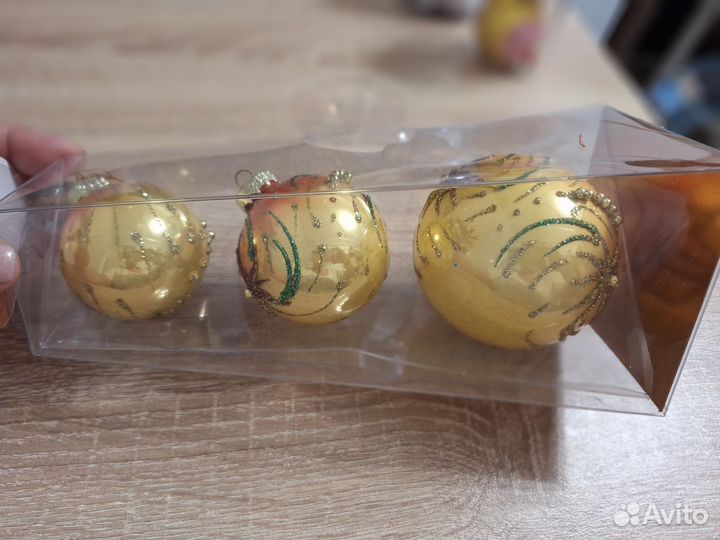 Елочные игрушки стекло