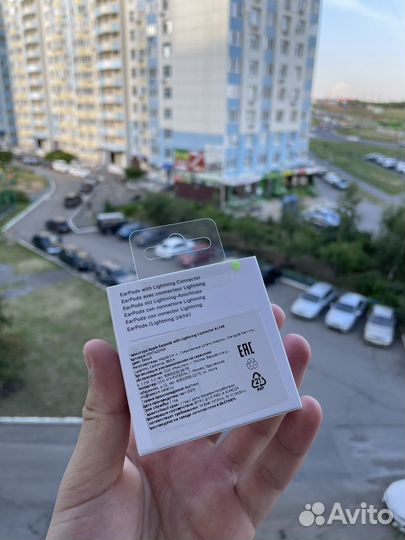 Наушники apple earpods lightning новые