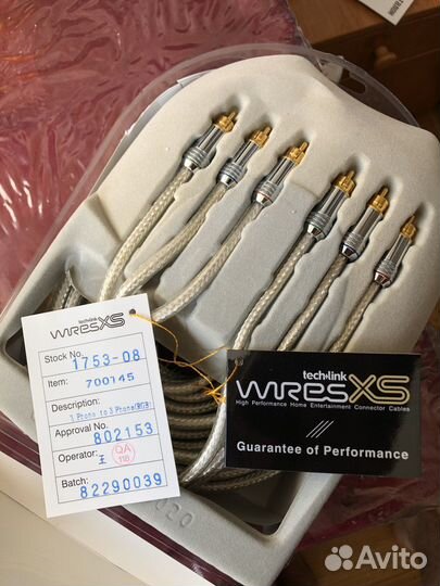 Межблочный кабель 3X RCA