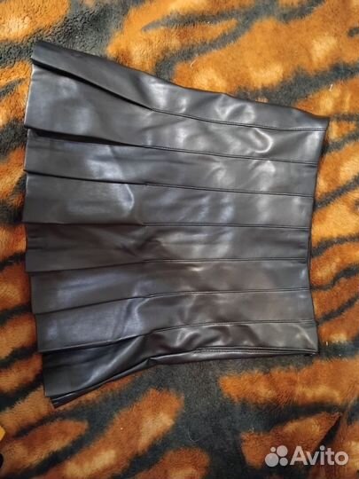 Кожаная юбка