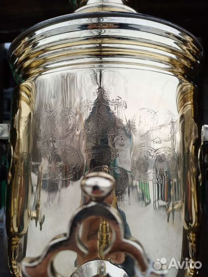 Самовар угольный банка медальная до 1917-го года