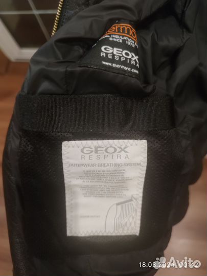 Куртка кожаная женская geox 44 46