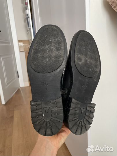 Ботинки Zara кожаные 38