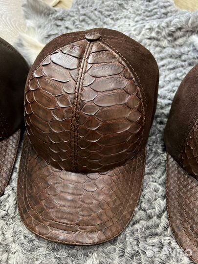 Кепки Питон Замша