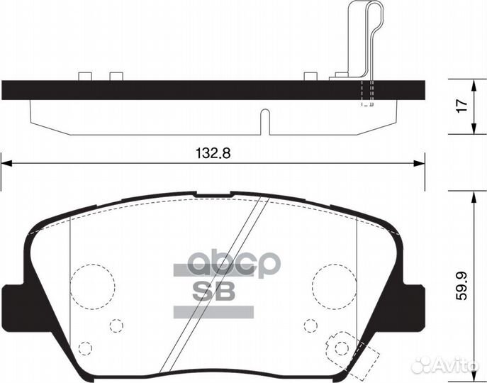 Колодки торм.пер. SP1545 Sangsin brake