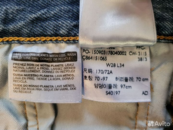 Джинсы Levi's 501 CT W28