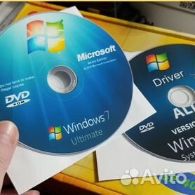 Windows 7 ключ и драйвера установочные диски dvd