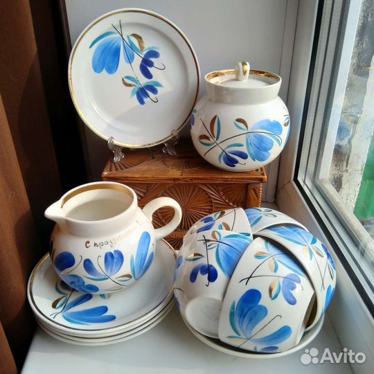 Сервиз Чайная пара трио Хайта чайник Агашки