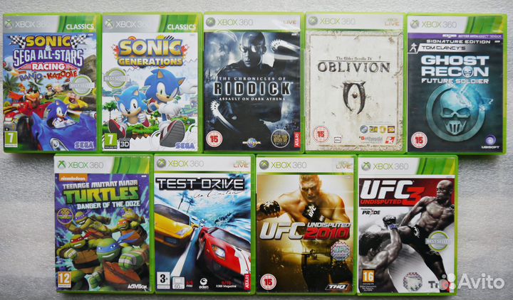 Лицензионные диски для Xbox 360