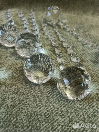 Подвески шар хрустальные