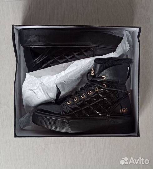 UGG Shanti Black, угги зимние ботинки 38