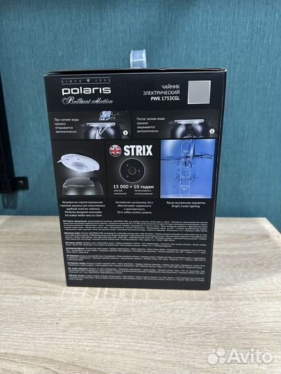 Чайник электрический Polaris PWK 1753CGL 1.5 л бел