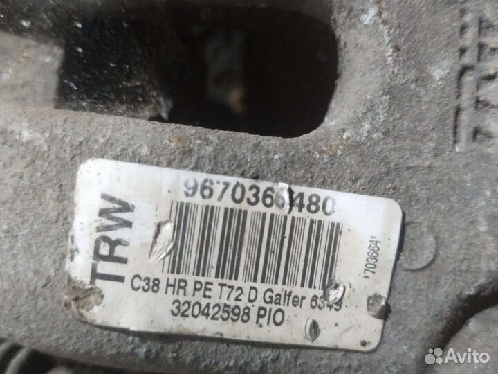 Суппорт тормозной задний левый, правый Peugeot 308