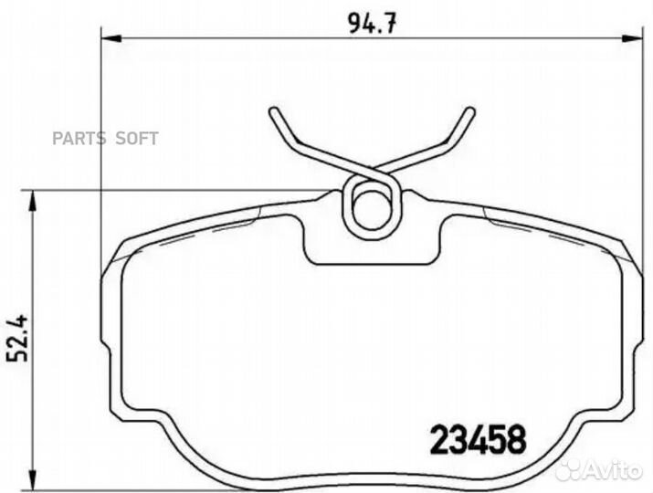 Brembo P44009 P44009 577 00FDB981 колодки дисковые