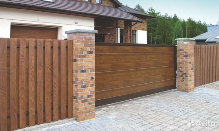 Откатные ворота металлические профессионально