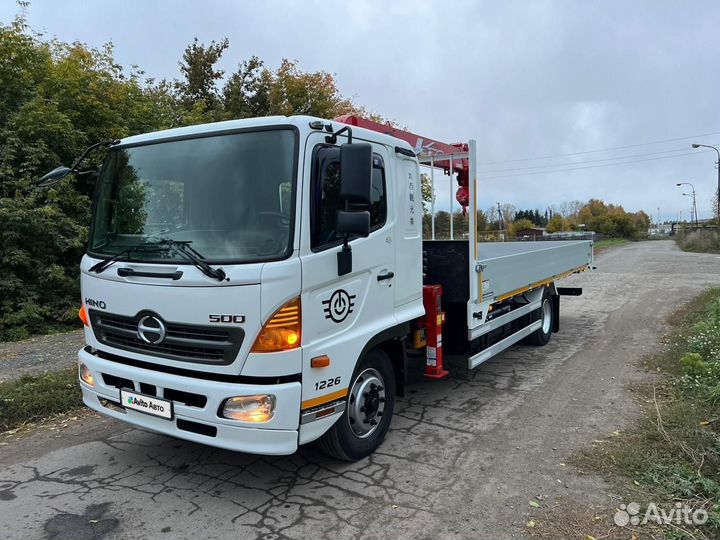 Бортовой грузовик Hino 500 (Ranger) с КМУ UNIC, 2014