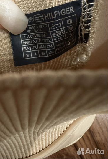 Tommy hilfiger сапоги резиновые челси