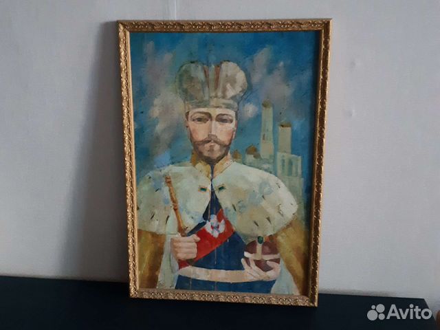 Портрет Николая 2 масло